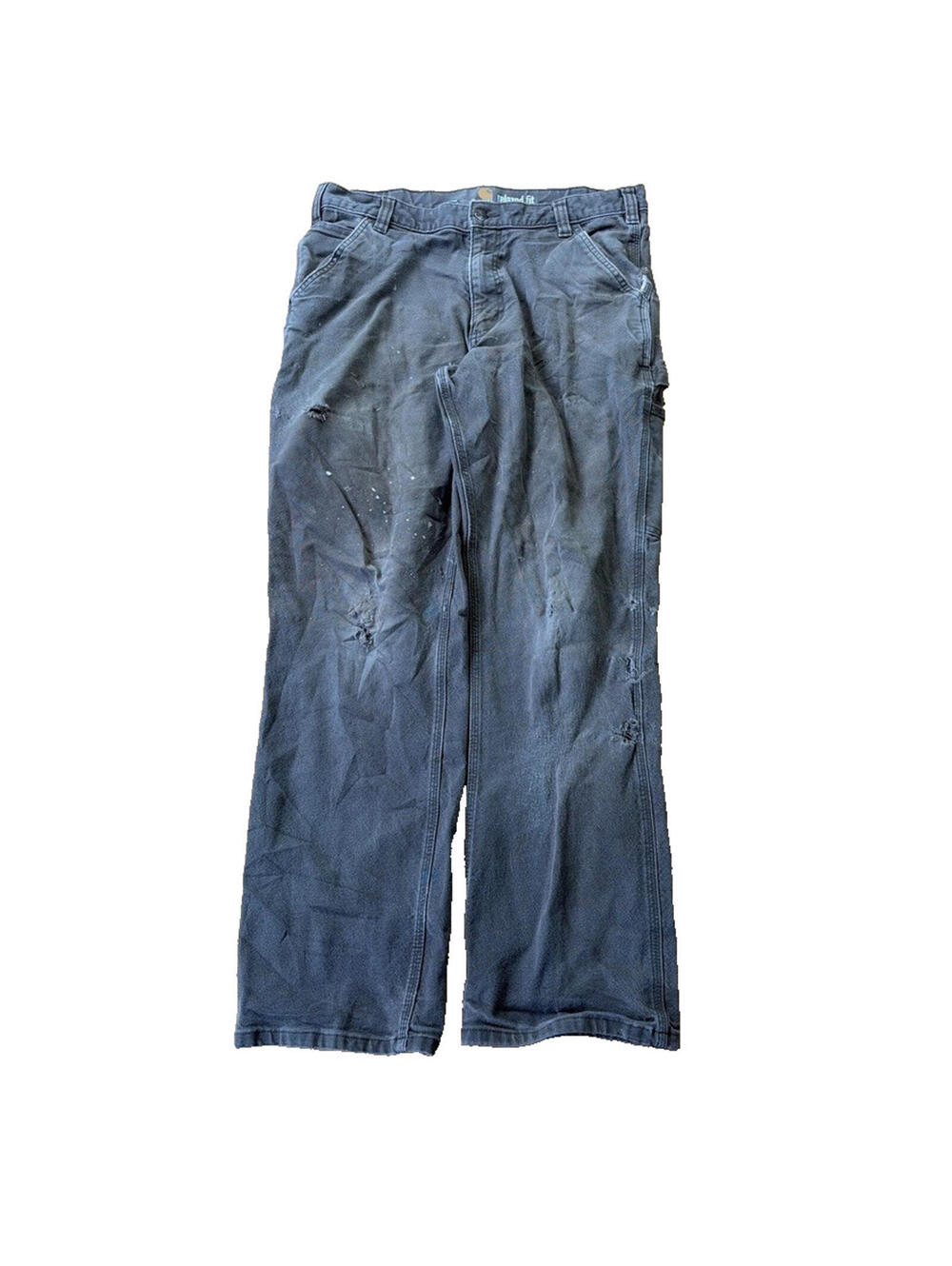 Distressed Carhartt Rugged Flex Relaxed Fit Work Pants Men's 33x29 103279 217